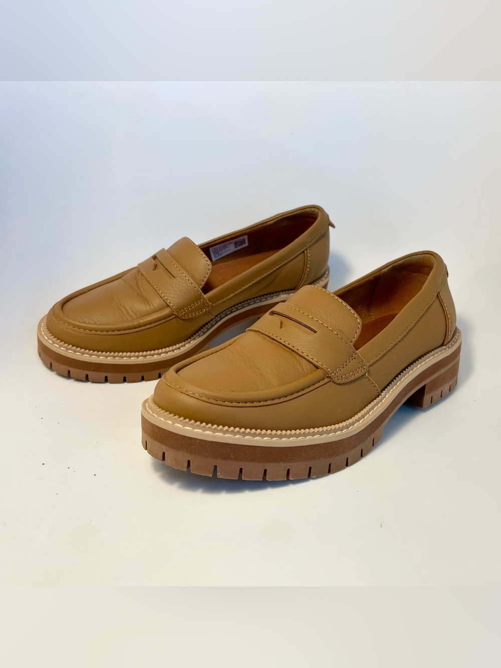 Toms Chestnut Brown Cara Penny Loafers - Picture 7 of 7
